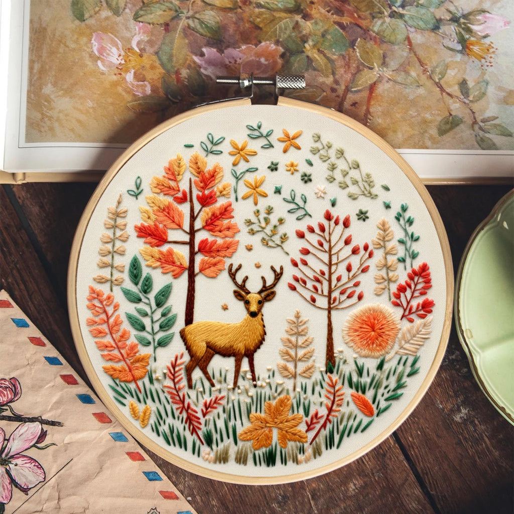 Rubbyoo Embroidery Kit - Cute Deer | DIY Needlework Craft Kit - image 4