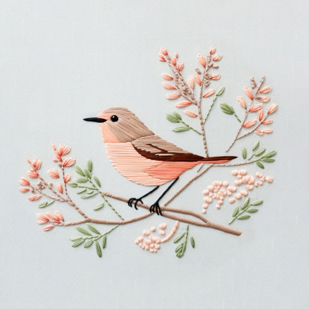 Rubbyoo Embroidery Kit - Beautiful Chickadee | Beginner Needlework Craft  - image 9