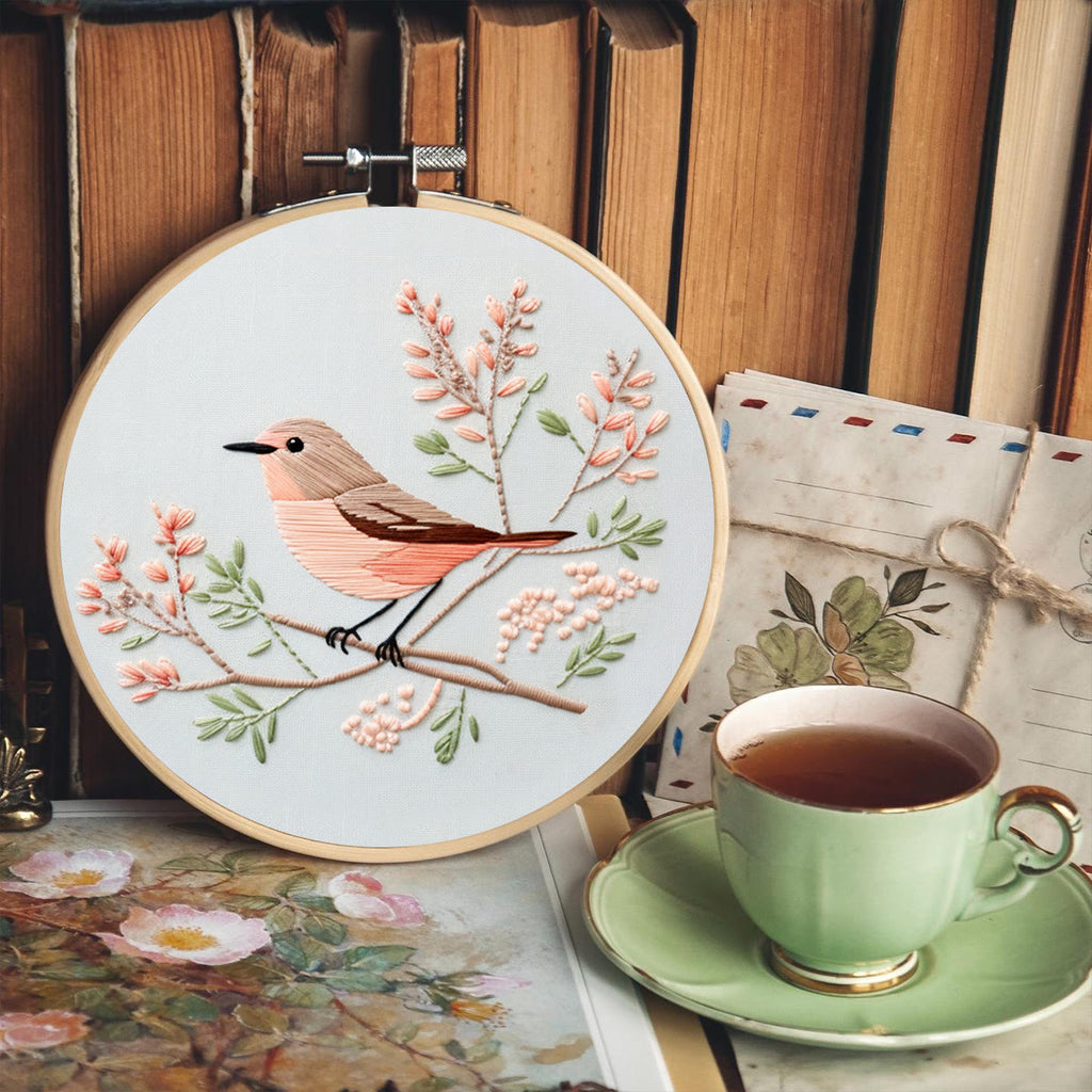 Rubbyoo Embroidery Kit - Beautiful Chickadee | Beginner Needlework Craft  - image 2