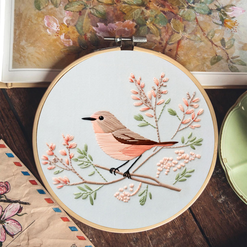 Rubbyoo Embroidery Kit - Beautiful Chickadee | Beginner Needlework Craft  - image 1