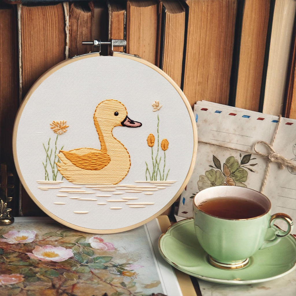 Rubbyoo Embroidery Kit - Swimming Duck | Beginner Handmake Needlework  - image 4