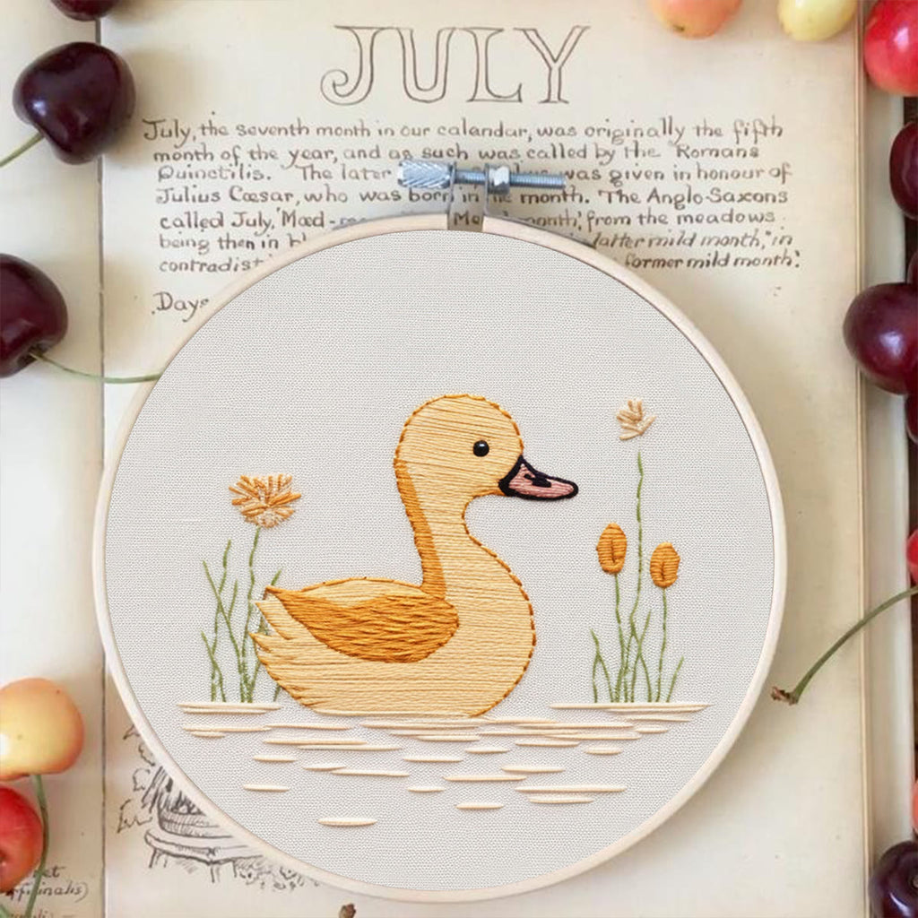 Rubbyoo Embroidery Kit - Swimming Duck | Beginner Handmake Needlework  - image 1