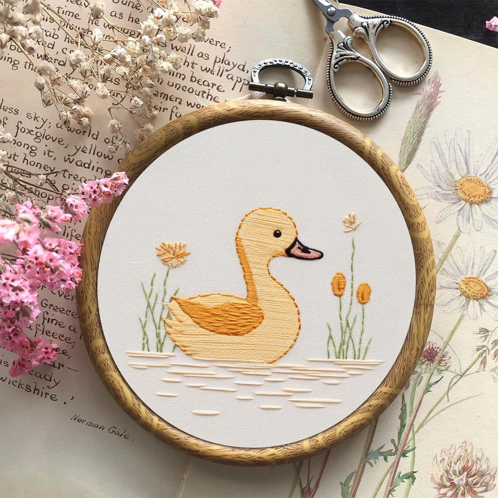 Rubbyoo Embroidery Kit - Swimming Duck | Beginner Handmake Needlework  - image 2