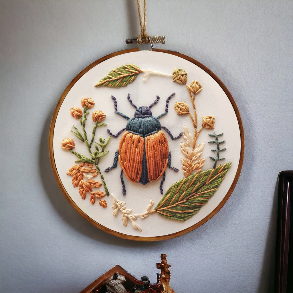 Rubbyoo Embroidery Kit - Floral Insect | Needlework Craft Kit - image 7