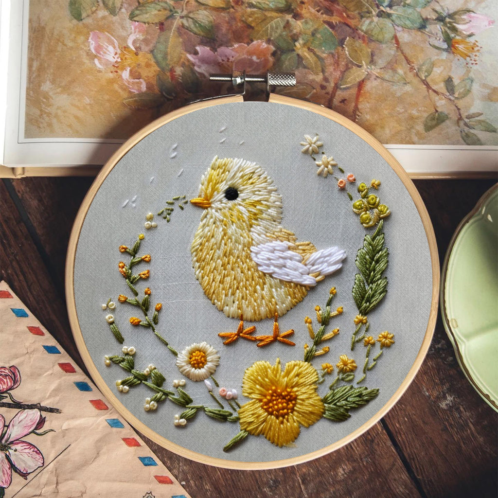 Rubbyoo Embroidery Kit - Charming Chick | Diy Handmake Craft  - image 1