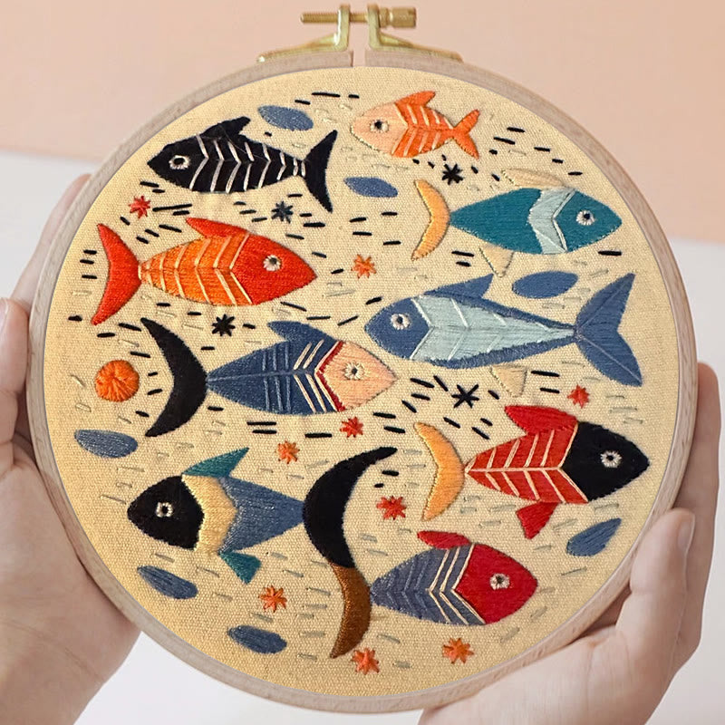 Rubbyoo Embroidery Kit - Lovely Fishes | Handmake Needlework Kits  - image 4