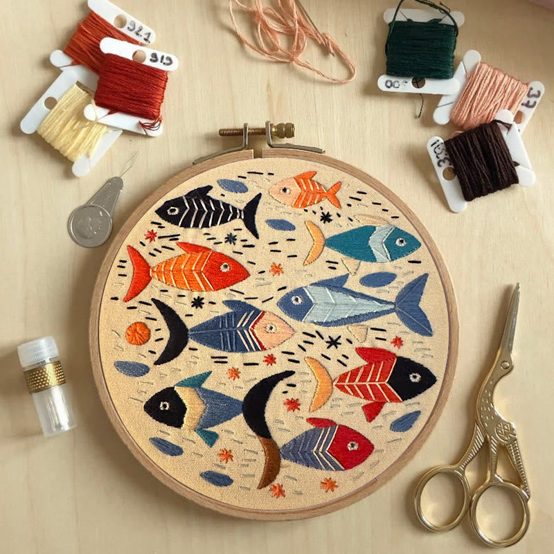 Rubbyoo Embroidery Kit - Lovely Fishes | Handmake Needlework Kits  - image 6