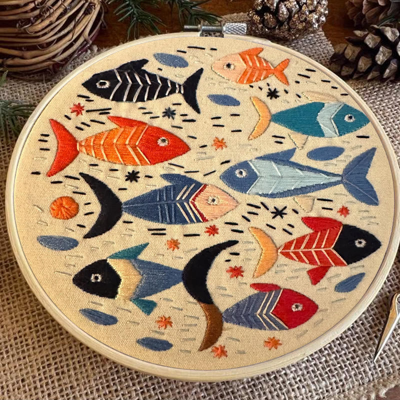 Rubbyoo Embroidery Kit - Lovely Fishes | Handmake Needlework Kits  - image 8