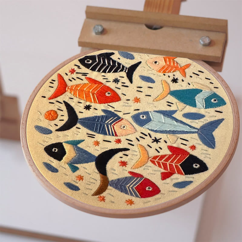 Rubbyoo Embroidery Kit - Lovely Fishes | Handmake Needlework Kits  - image 5