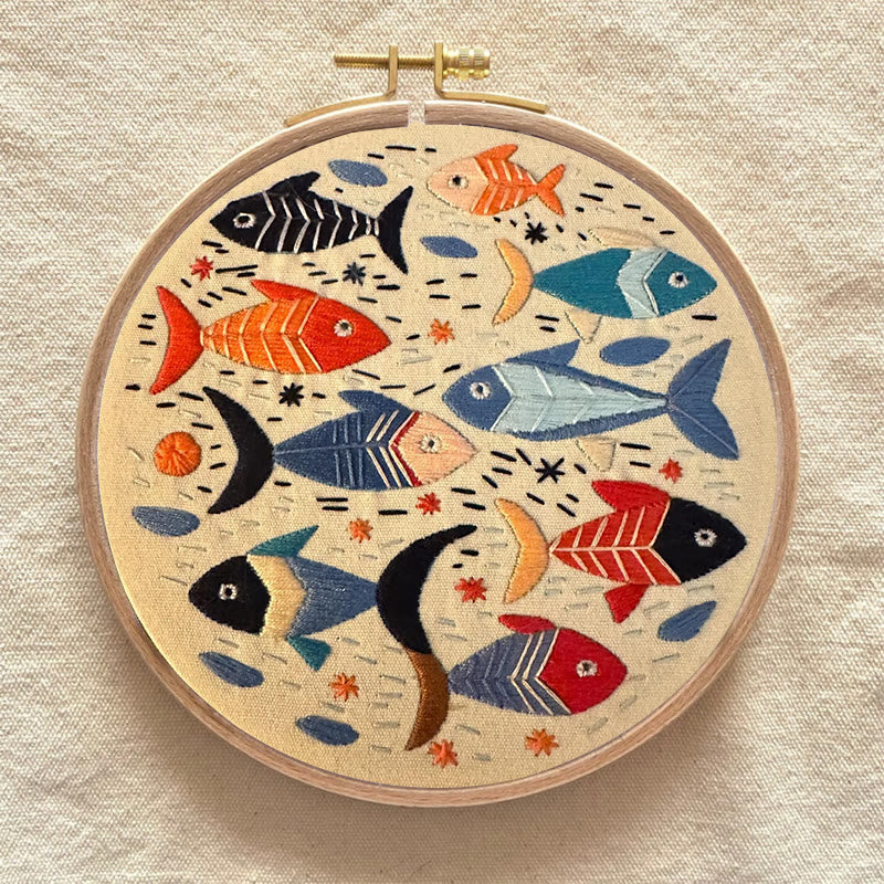 Rubbyoo Embroidery Kit - Lovely Fishes | Handmake Needlework Kits  - image 7