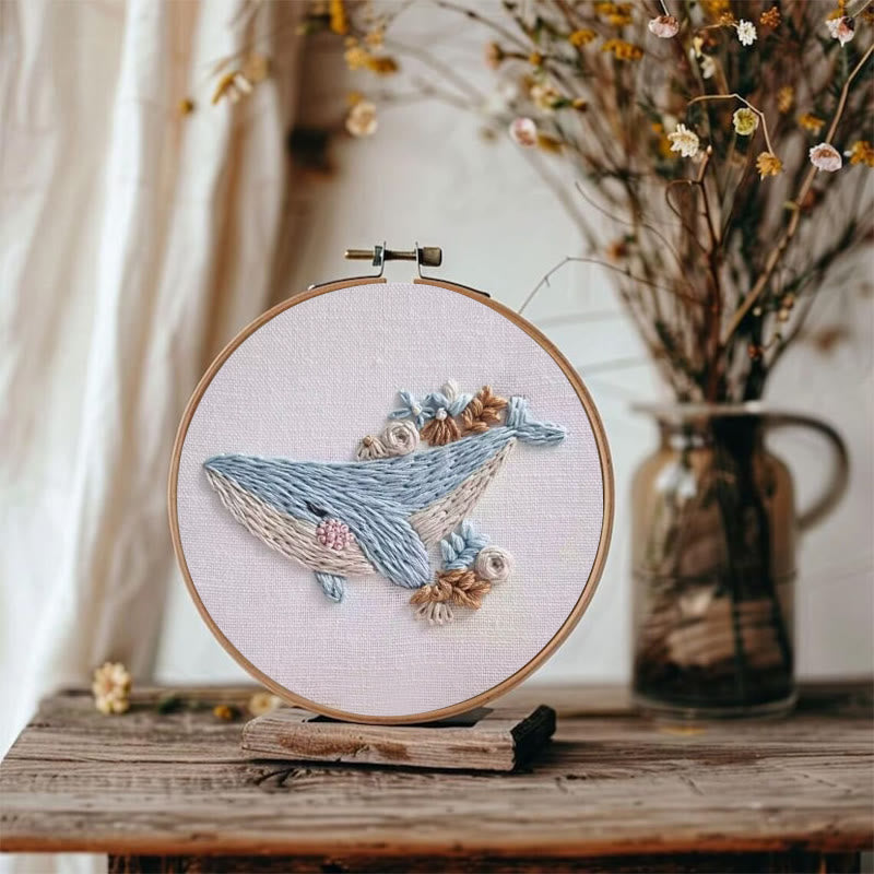 Rubbyoo Embroidery Kit - Adorable Whale | Diy Handmake Craft  - image 2