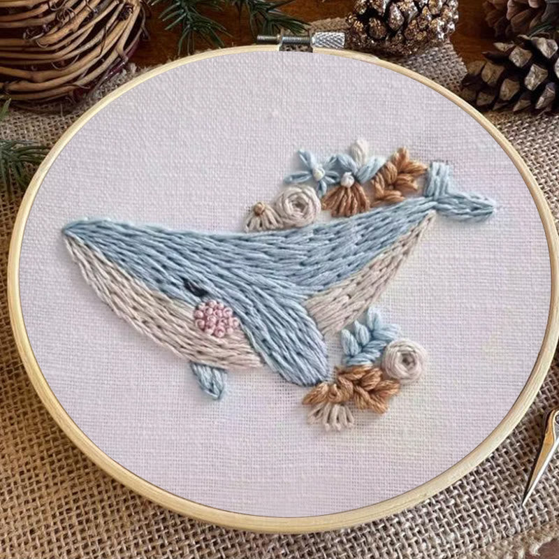 Rubbyoo Embroidery Kit - Adorable Whale | Diy Handmake Craft  - image 4