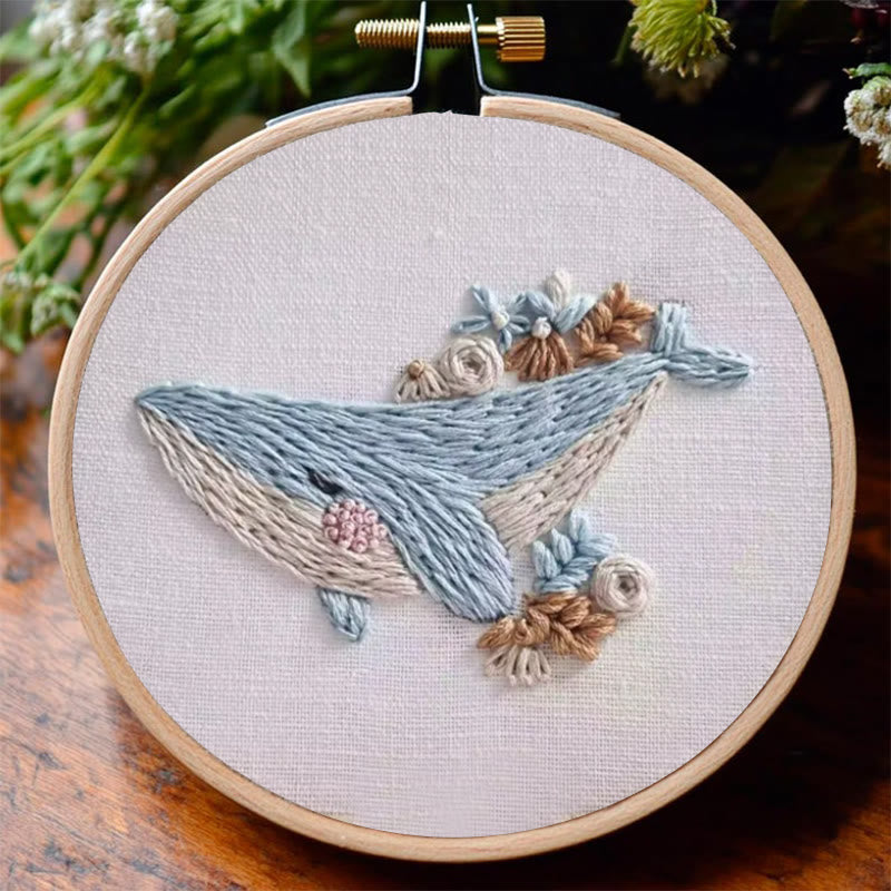 Rubbyoo Embroidery Kit - Adorable Whale | Diy Handmake Craft  - image 3
