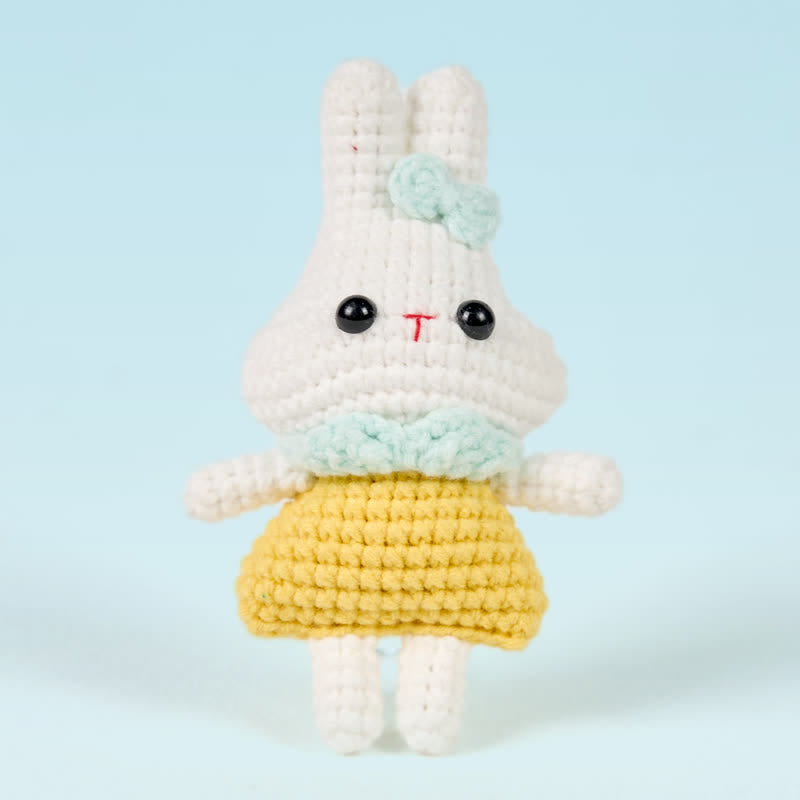 Handmade Blue Bow Bunny Crochet - Keychain Crochet | Gift For Her - image 2