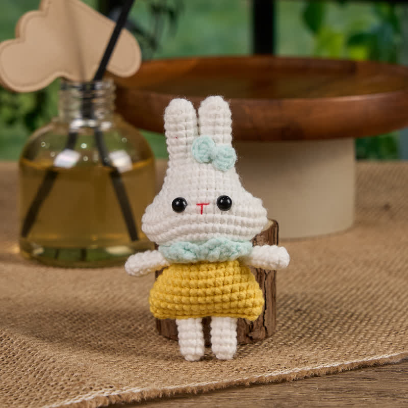 Handmade Blue Bow Bunny Crochet - Keychain Crochet | Gift For Her - image 5