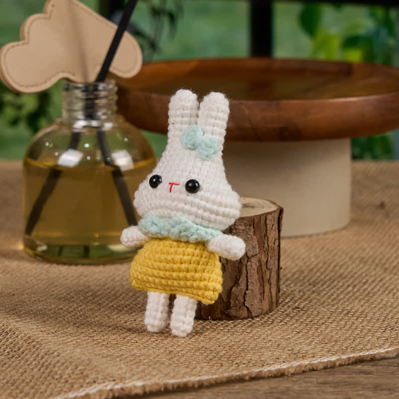 Handmade Blue Bow Bunny Crochet - Keychain Crochet | Gift For Her - image 6