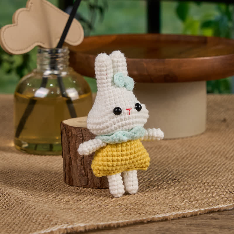 Handmade Blue Bow Bunny Crochet - Keychain Crochet | Gift For Her - image 7