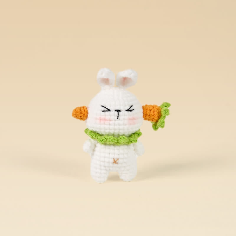 Handmade ''Rabbit Killed By Carrot'' Crochet - Crochet Donut Plush | Handmade Crochet Keychain | Fashion Accessories - ''Rabbit Killed By Carrot'' Crochet - image 0