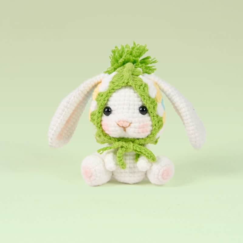 Handmade Cute rabbit Crochet - Gift For Her | Handmade Crochet Keychain | Fashion Accessories - Green - image 0