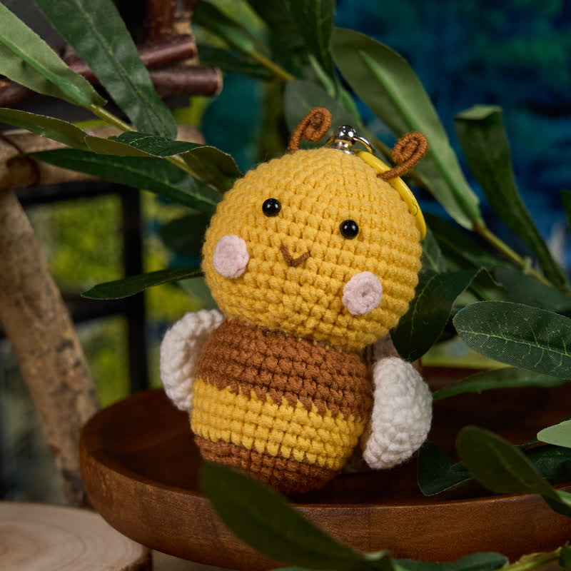 Handmade Cute Bee Crochet - Emotional Toys | Handmade Crochet Keychain | Fashion Accessories - image 5