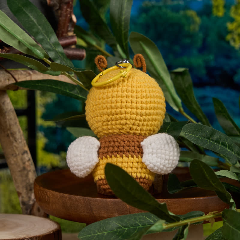 Handmade Cute Bee Crochet - Emotional Toys | Handmade Crochet Keychain | Fashion Accessories - image 7