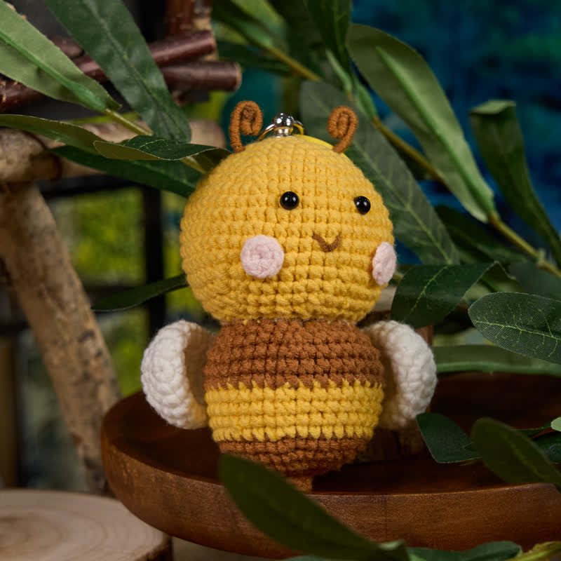 Handmade Cute Bee Crochet - Emotional Toys | Handmade Crochet Keychain | Fashion Accessories - image 6