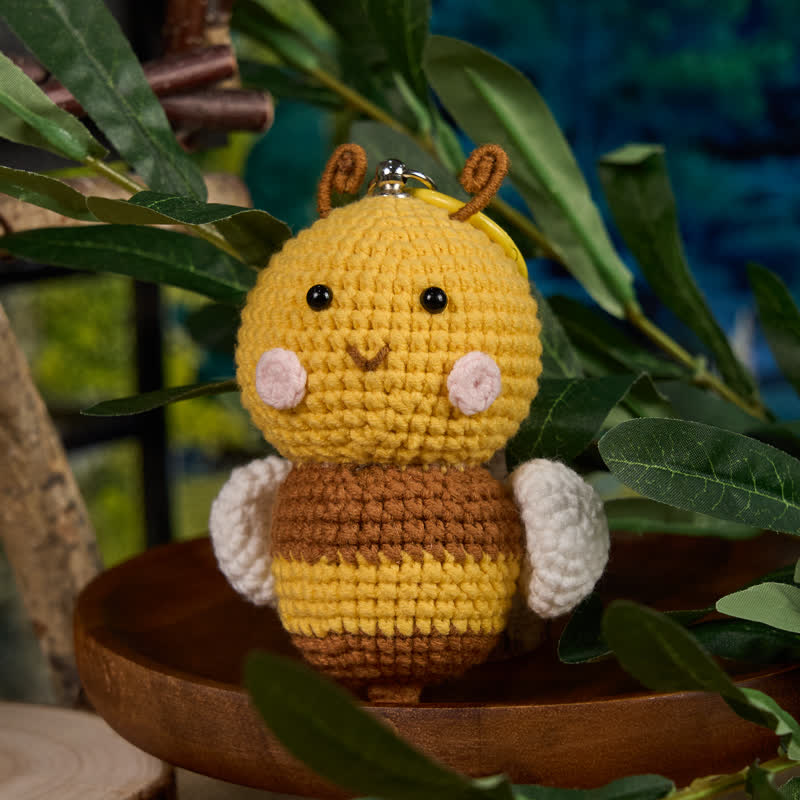 Handmade Cute Bee Crochet - Emotional Toys | Handmade Crochet Keychain | Fashion Accessories - image 8