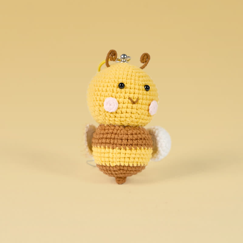 Handmade Cute Bee Crochet - Emotional Toys | Handmade Crochet Keychain | Fashion Accessories - image 1