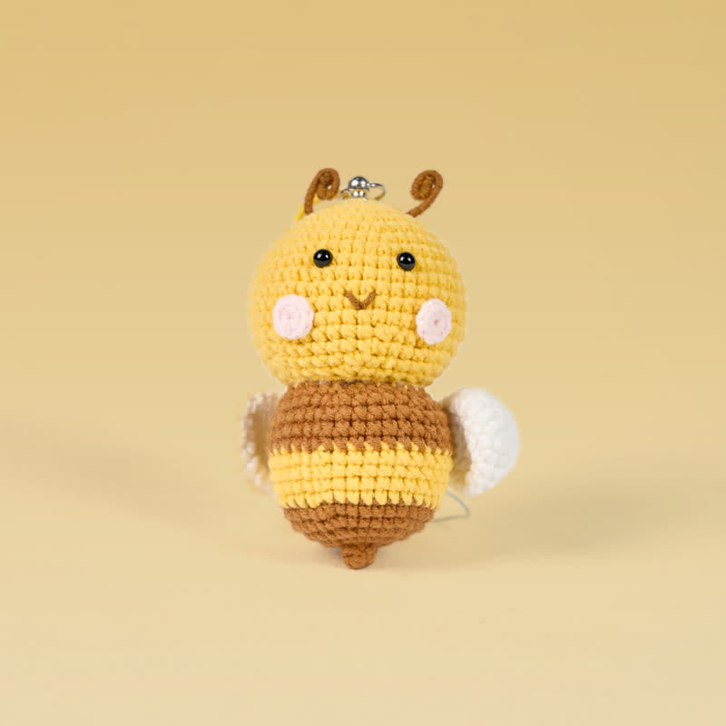 Handmade Cute Bee Crochet - Emotional Toys | Handmade Crochet Keychain | Fashion Accessories - Cute Bee Crochet - image 0