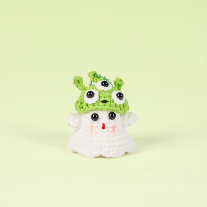 Handmade Cute Ghost Crochet - Handmade Crochet Keychain | Fashion Accessories - Funny ghost - image 2