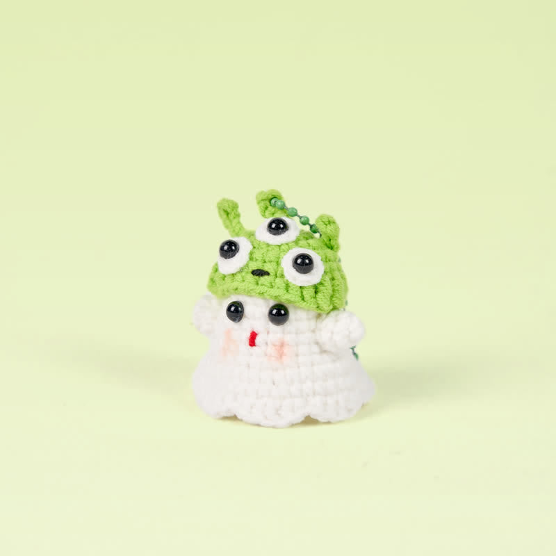 Handmade Cute Ghost Crochet - Handmade Crochet Keychain | Fashion Accessories - image 10