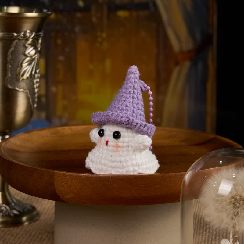 Handmade Cute Ghost Crochet - Handmade Crochet Keychain | Fashion Accessories - image 13