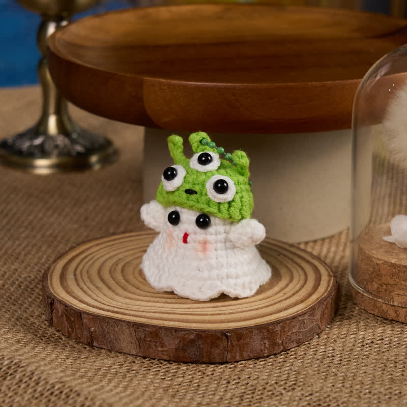 Handmade Cute Ghost Crochet - Handmade Crochet Keychain | Fashion Accessories - image 15