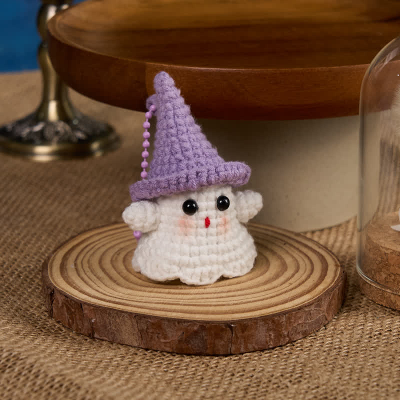 Handmade Cute Ghost Crochet - Handmade Crochet Keychain | Fashion Accessories - image 20