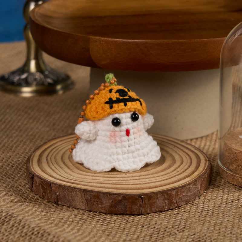 Handmade Cute Ghost Crochet - Handmade Crochet Keychain | Fashion Accessories - image 19