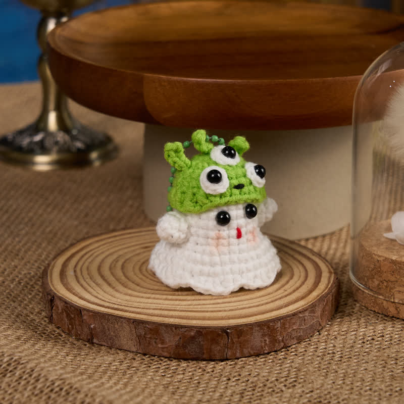 Handmade Cute Ghost Crochet - Handmade Crochet Keychain | Fashion Accessories - image 21