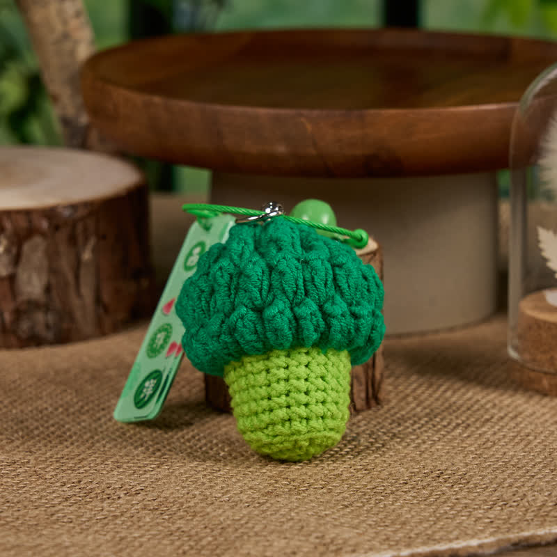 Handmade Broccoli Crochet - Handmade Crochet Keychain | Fashion Accessories - image 3