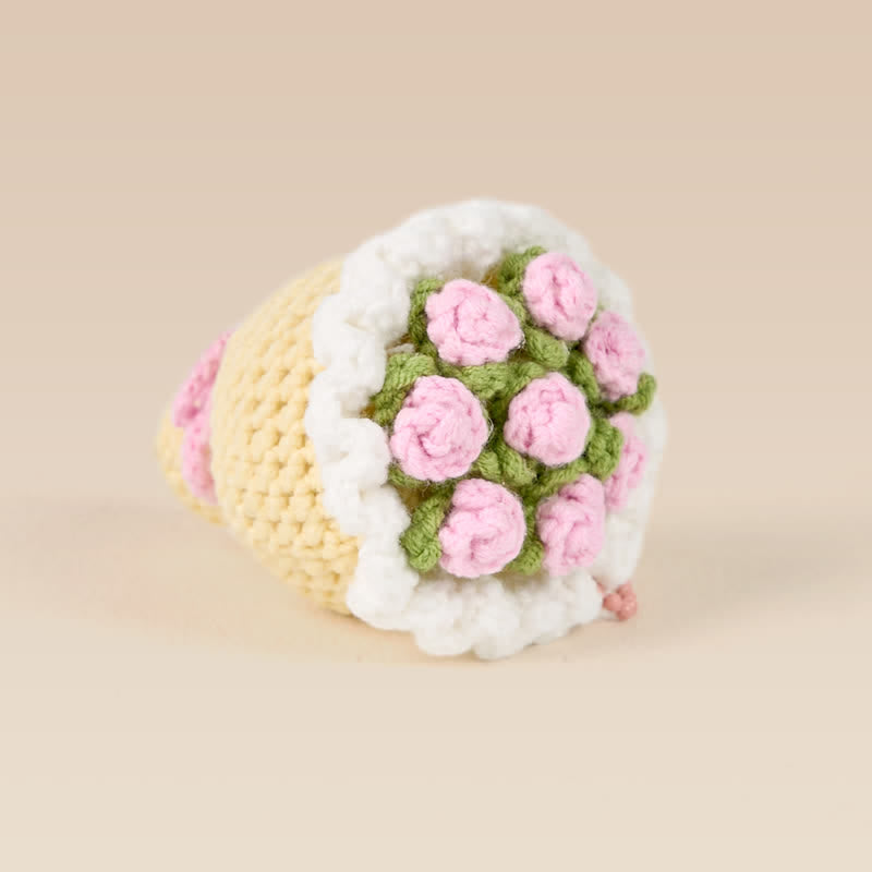 Handmade Bouquet Crochet - Handmade Crochet Keychain | Fashion Accessories - Bouquet A - image 3