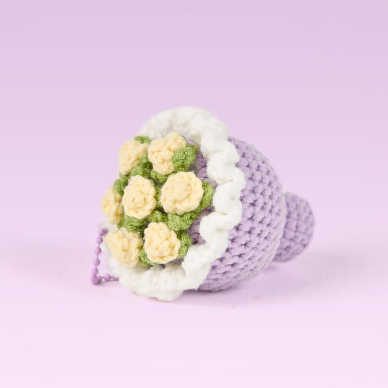 Handmade Bouquet Crochet - Handmade Crochet Keychain | Fashion Accessories - Bouquet B - image 4