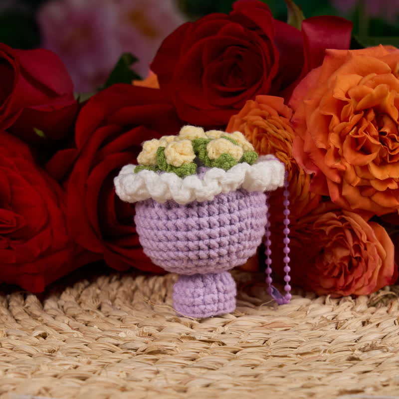 Handmade Bouquet Crochet - Handmade Crochet Keychain | Fashion Accessories - image 12