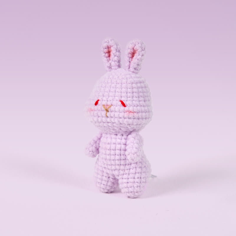 Handmade Shy bunny  Crochet - Handmade Crochet Keychain | Crochet Toys | Home Decor - image 2
