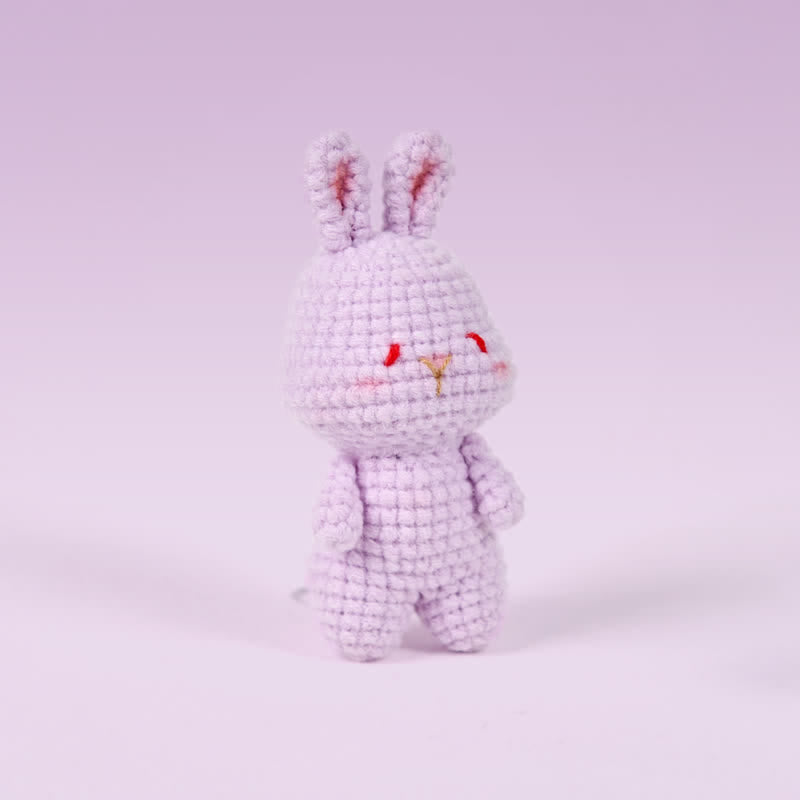 Handmade Shy bunny  Crochet - Handmade Crochet Keychain | Crochet Toys | Home Decor - Bunny 1 - image 0