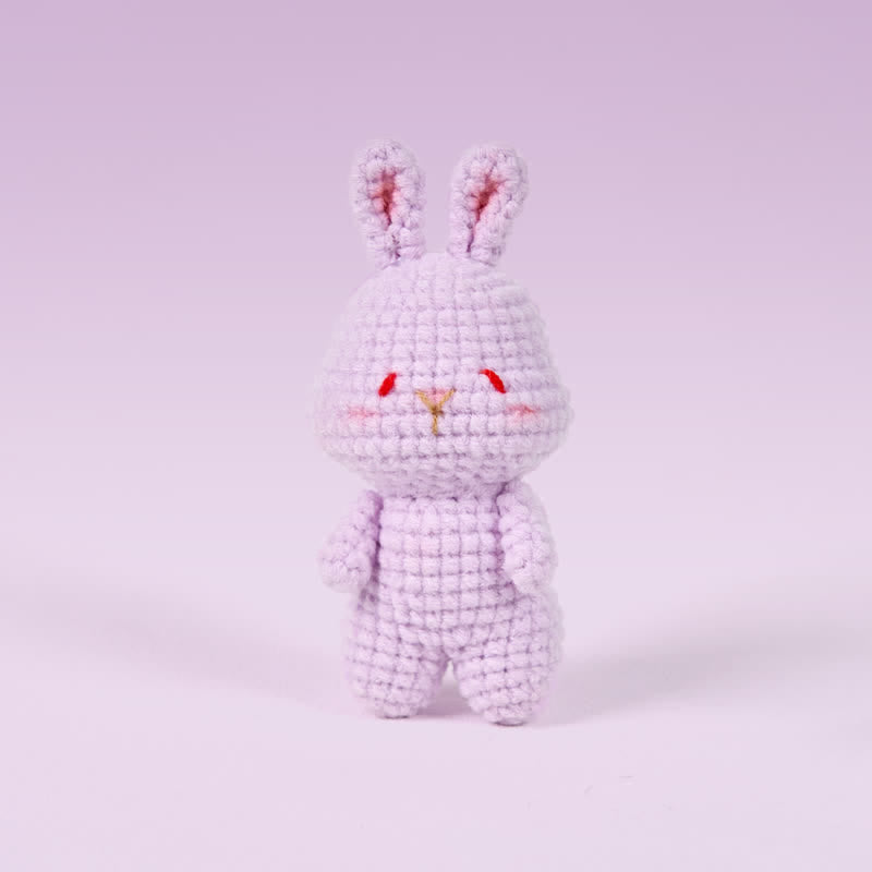 Handmade Shy bunny  Crochet - Handmade Crochet Keychain | Crochet Toys | Home Decor - image 6