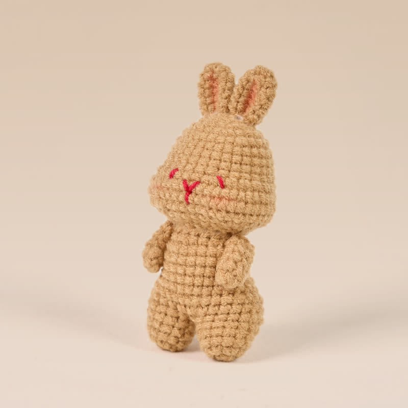 Handmade Shy bunny  Crochet - Handmade Crochet Keychain | Crochet Toys | Home Decor - image 3