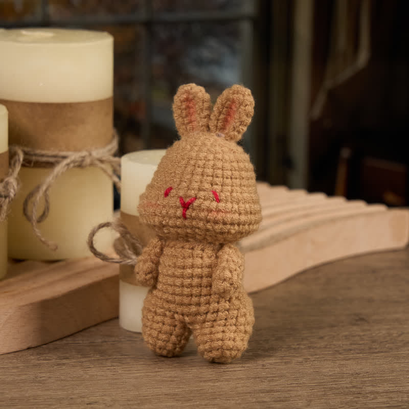 Handmade Shy bunny  Crochet - Handmade Crochet Keychain | Crochet Toys | Home Decor - image 13