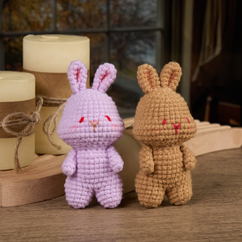 Handmade Shy bunny  Crochet - Handmade Crochet Keychain | Crochet Toys | Home Decor - image 8