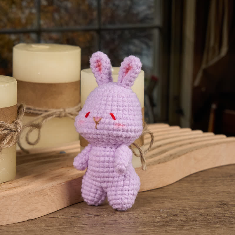 Handmade Shy bunny  Crochet - Handmade Crochet Keychain | Crochet Toys | Home Decor - image 16