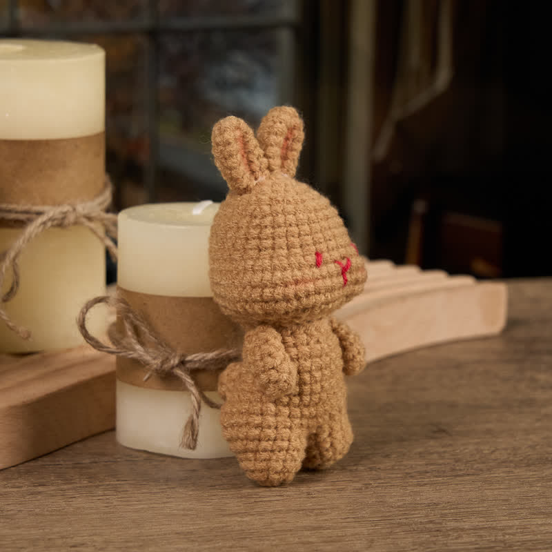 Handmade Shy bunny  Crochet - Handmade Crochet Keychain | Crochet Toys | Home Decor - image 10