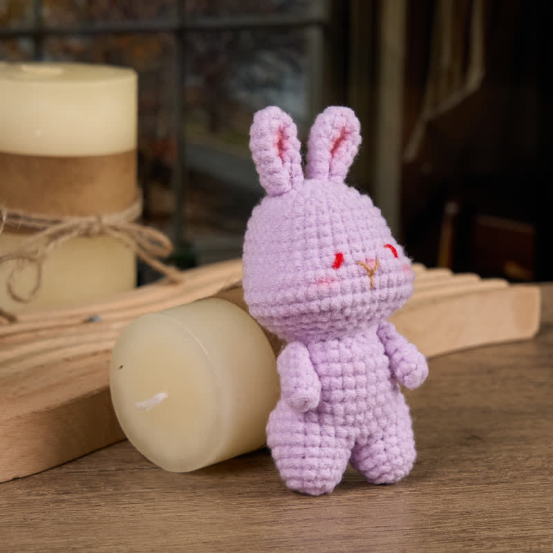 Handmade Shy bunny  Crochet - Handmade Crochet Keychain | Crochet Toys | Home Decor - image 12