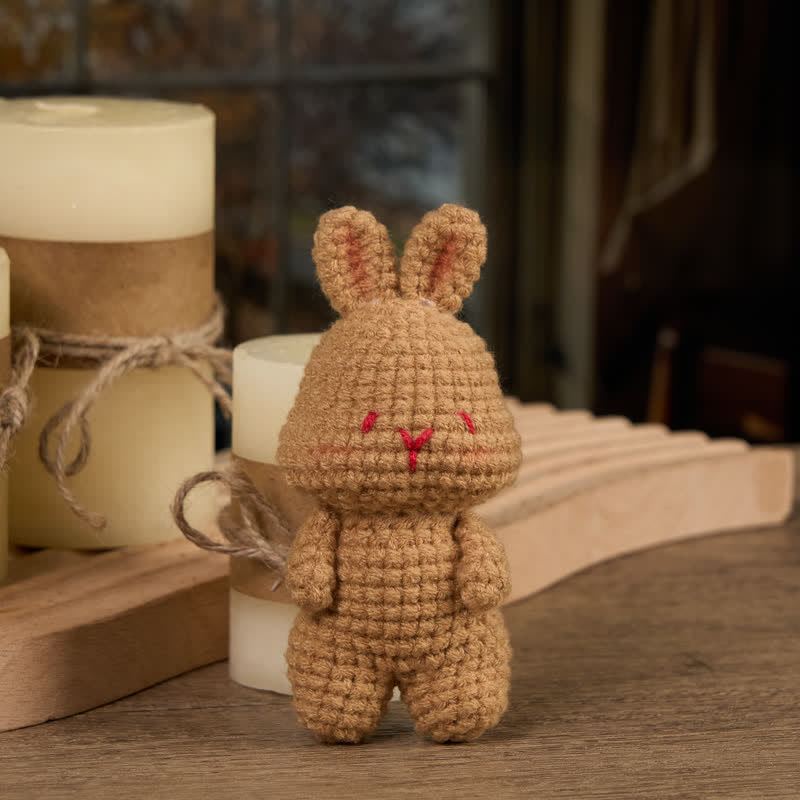 Handmade Shy bunny  Crochet - Handmade Crochet Keychain | Crochet Toys | Home Decor - image 15